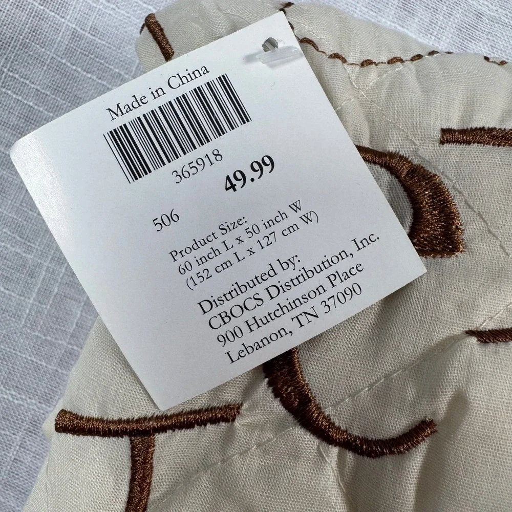 NWT Cracker Barrel Generations‎ Photo Sleeve Quilted Throw Blanket Family Tree